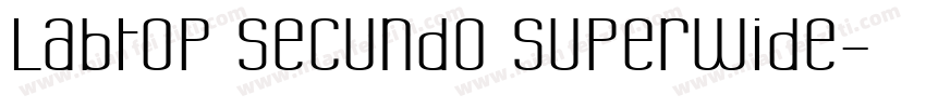 Labtop Secundo Superwide字体转换